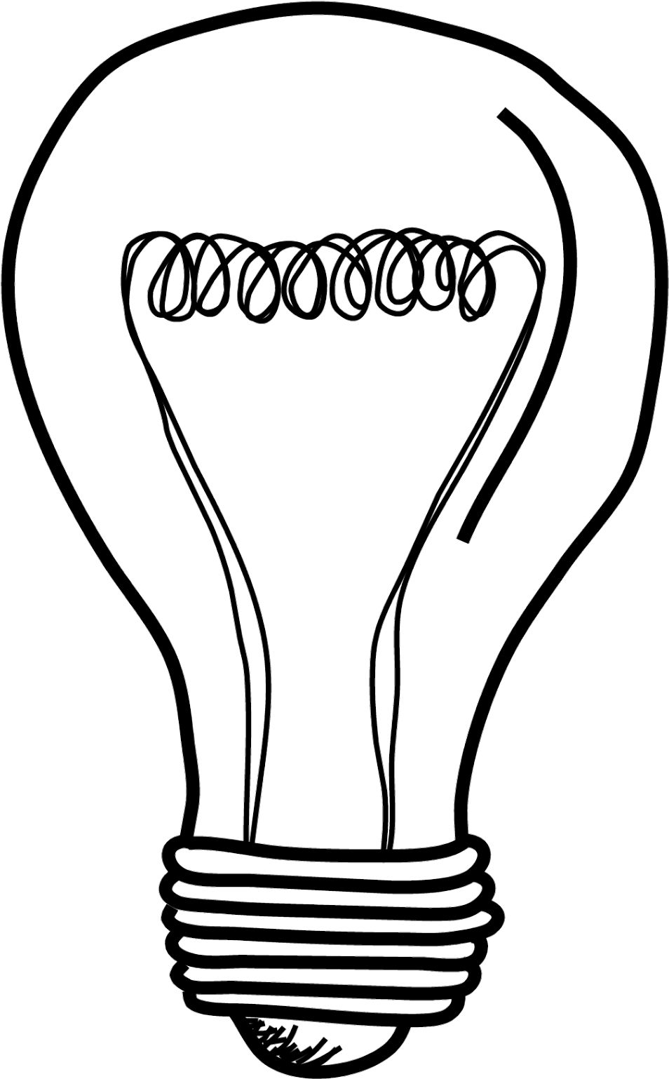 Picture Freeuse Stock Brownie Drawing Easy - Light Bulb Drawing Png (1041x1600), Png Download