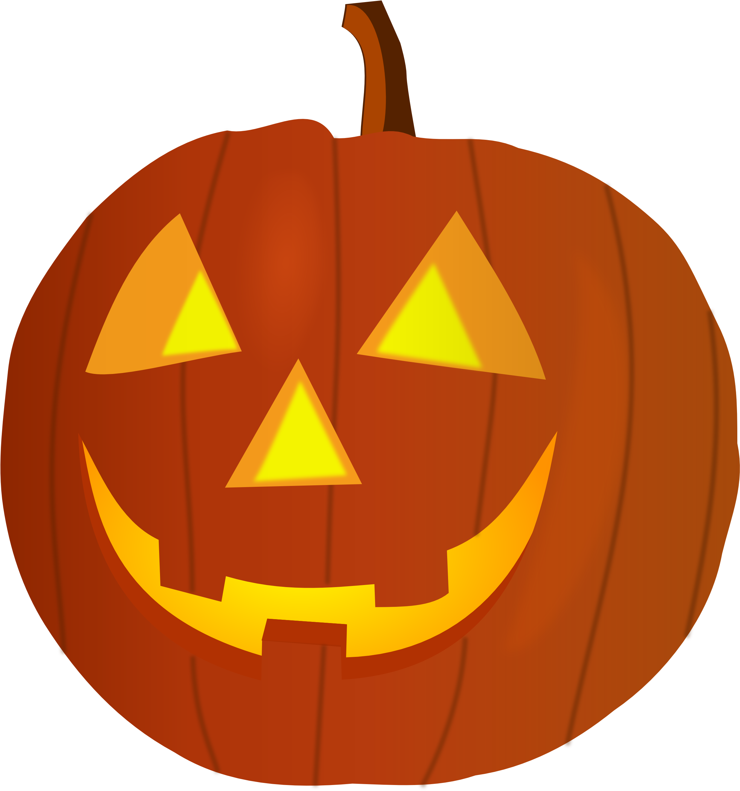 Halloween Pumpkin Clip Art - My Favorite Cook Book A Coloring Book [book] (2555x2730), Png Download