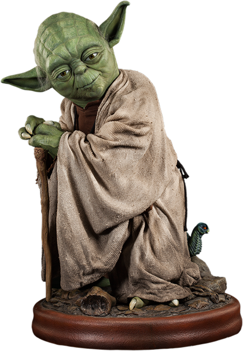 Yoda Life Size Figure $2499 Click On Picture Links - Sideshow Yoda Life Size Figure (480x693), Png Download
