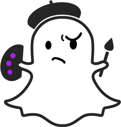 Download - Snapchat Ghost Png (604x468), Png Download