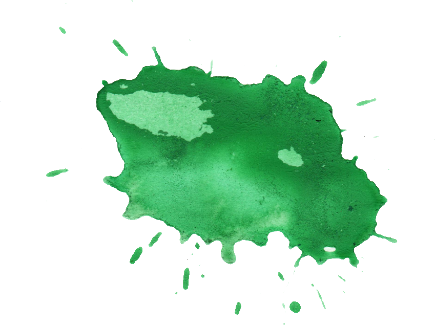 Free Download - Green Paint Splash Png (849x635), Png Download