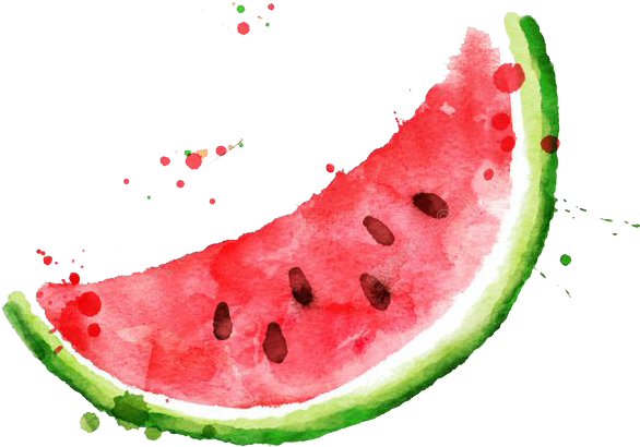 Frutti Di Bosco Fruit - Watercolor Watermelon Vector (658x544), Png Download