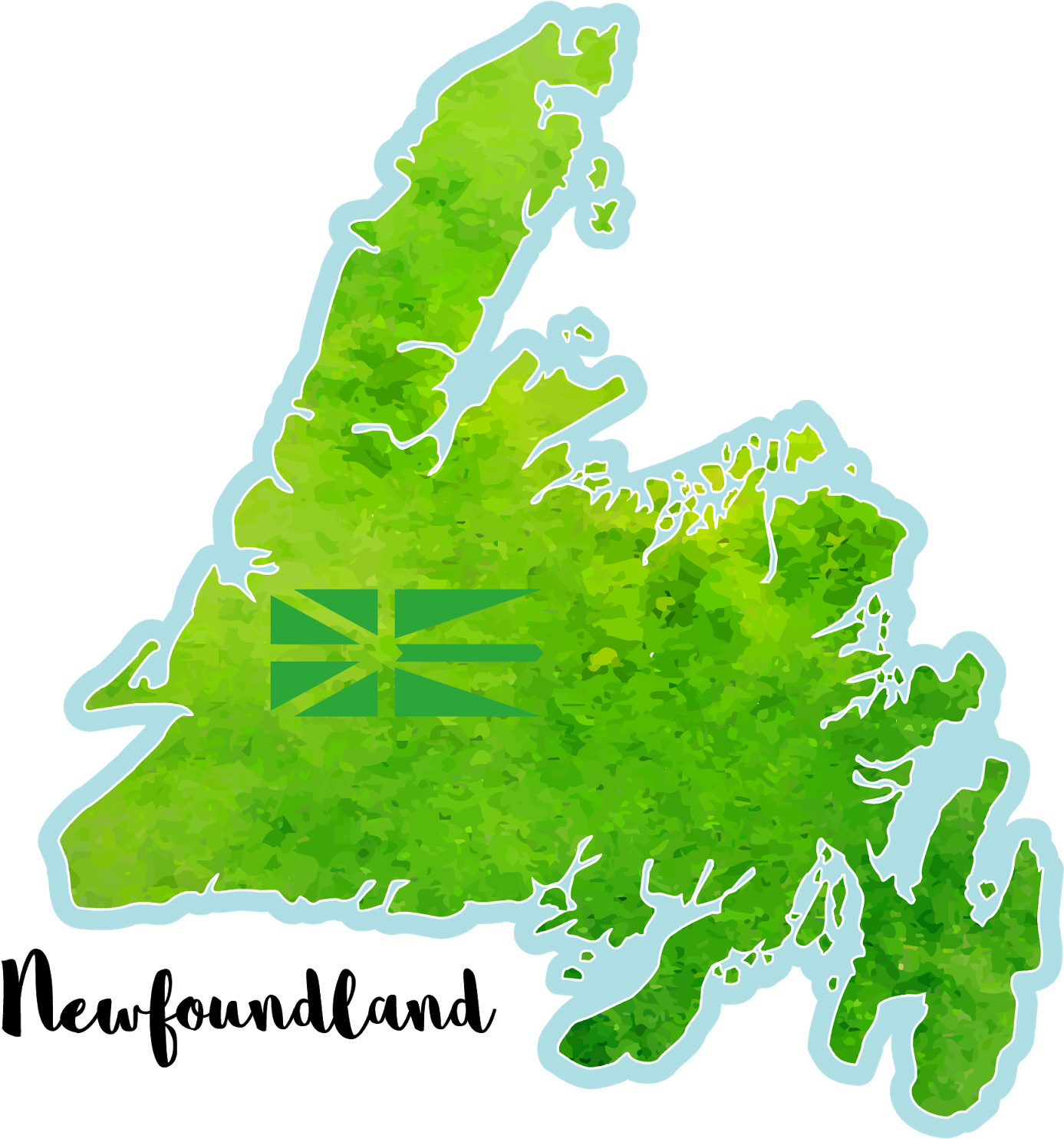 Check Out My New Newfoundland Watercolor Design For - Illustration (1600x1600), Png Download