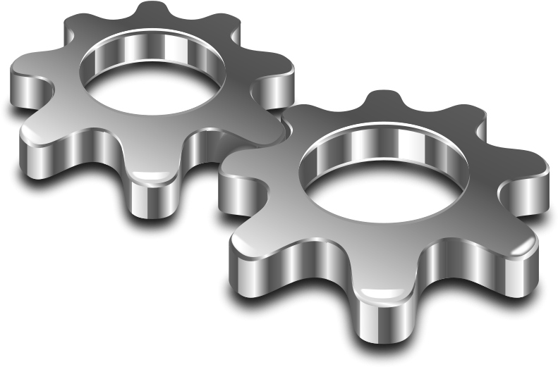 Free Metal Gears Clip Art Free Library - Clipart Metal (800x531), Png Download