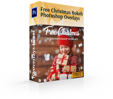 Free Christmas Light Bokeh Overlay Cover Box Boy Presents - Adobe Photoshop (370x344), Png Download