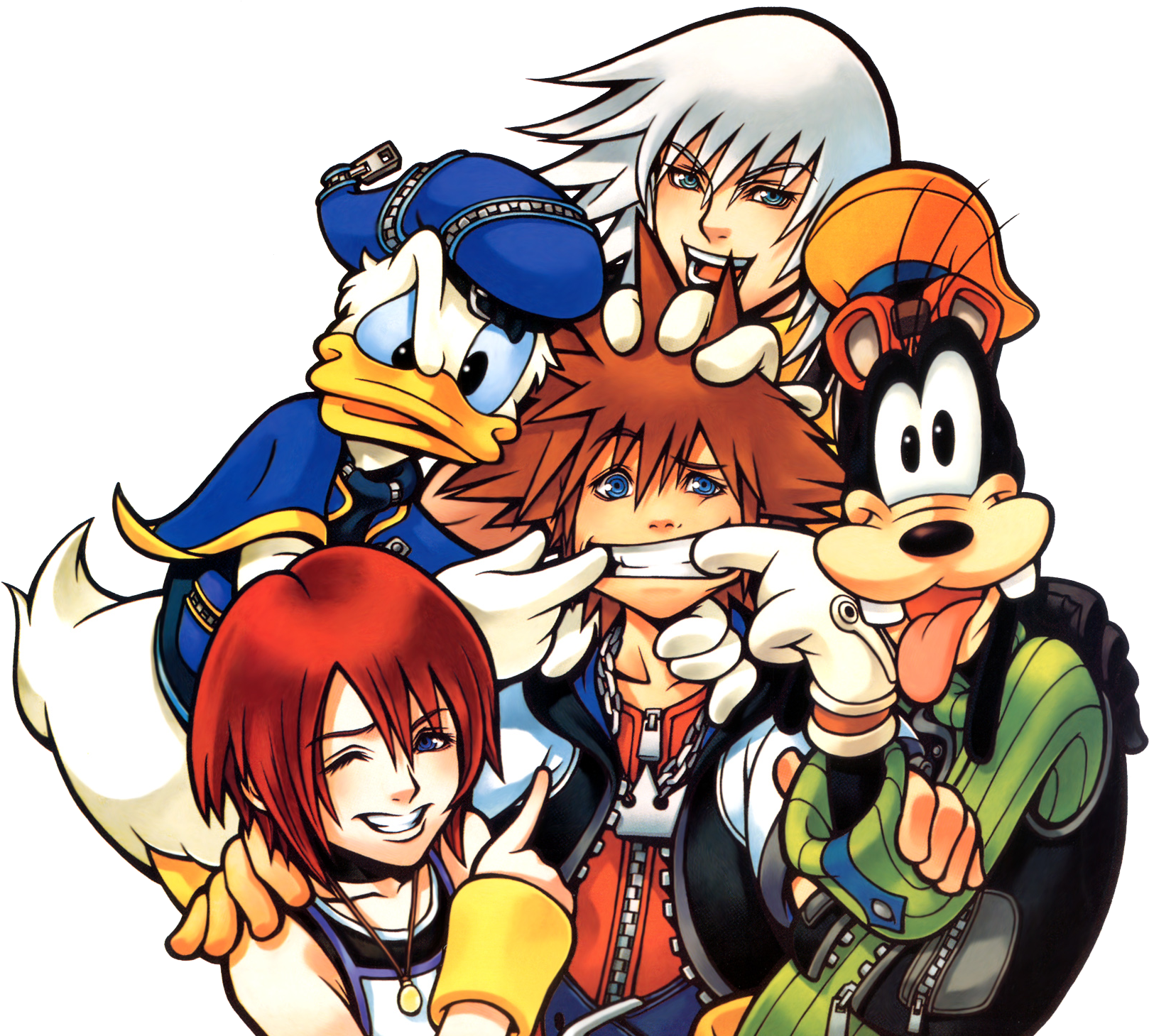 Protagonist Group Kh - Kingdom Hearts Artwork (1629x1459), Png Download