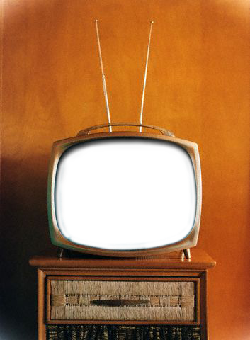 Old Tv - Old Tv Set (353x480), Png Download