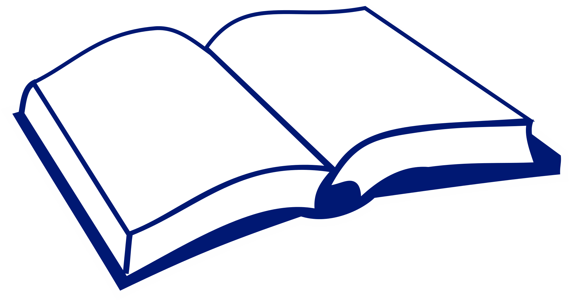 Open - Open Book Clip Art (2000x1115), Png Download