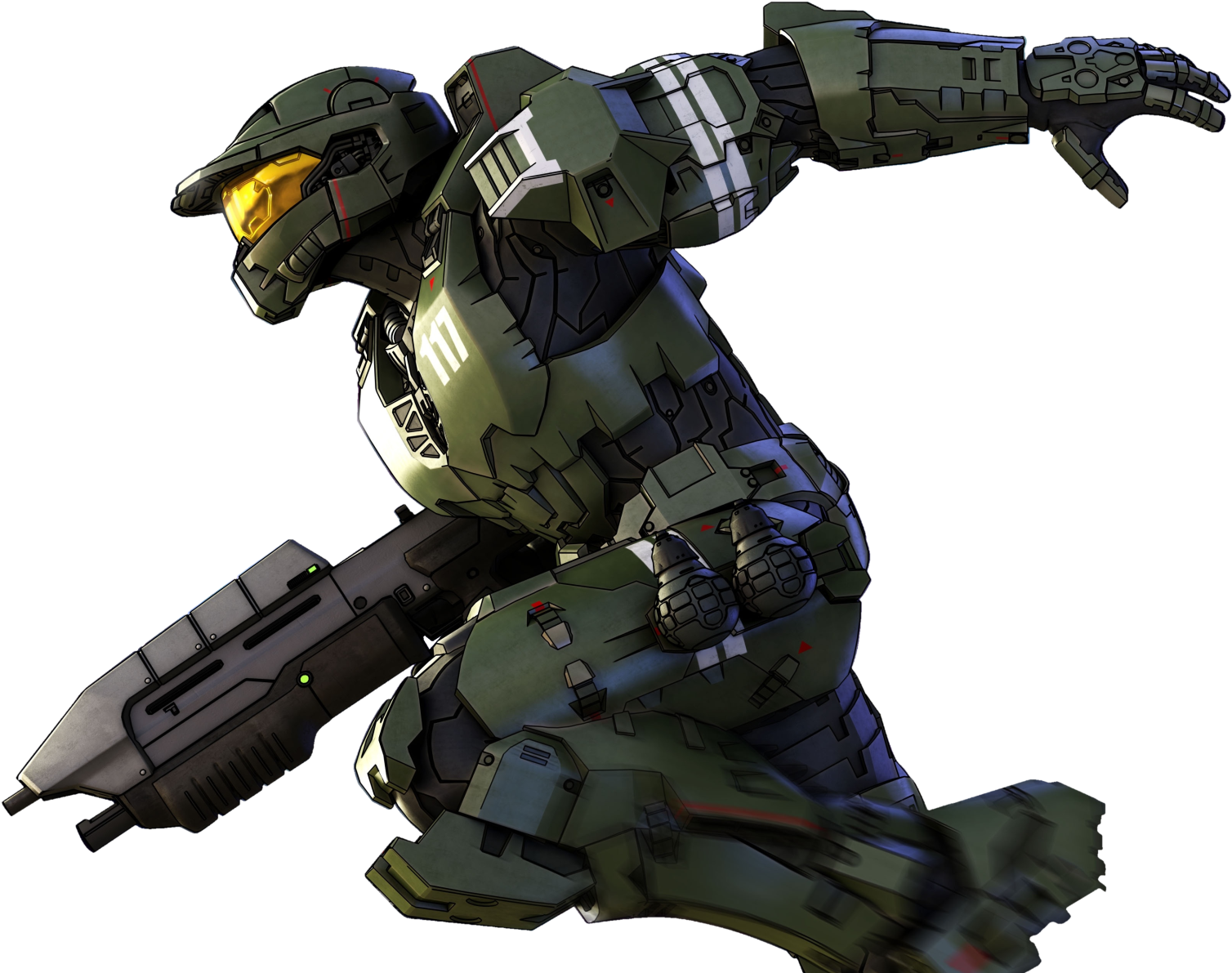 Halo Legends Spartan-117 Right - Spartan Halo Png (1600x1224), Png Download