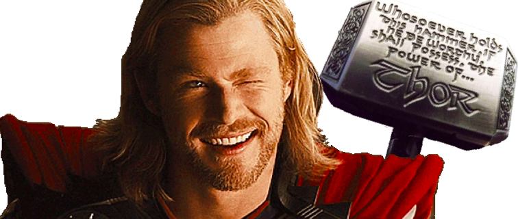 Why Tv's Thor Ain't Easy To Lift - Marvel Thor's Hammer | Nyckelring - Silver - Övrigt (756x320), Png Download