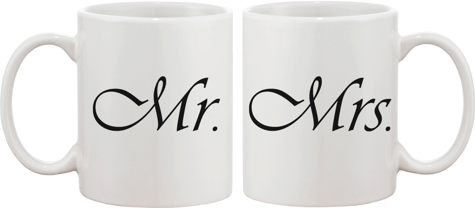 Cute Mr And Mrs Couple Mugs - Cute Mr And Mrs Couple Mugs - His (1550x1000), Png Download
