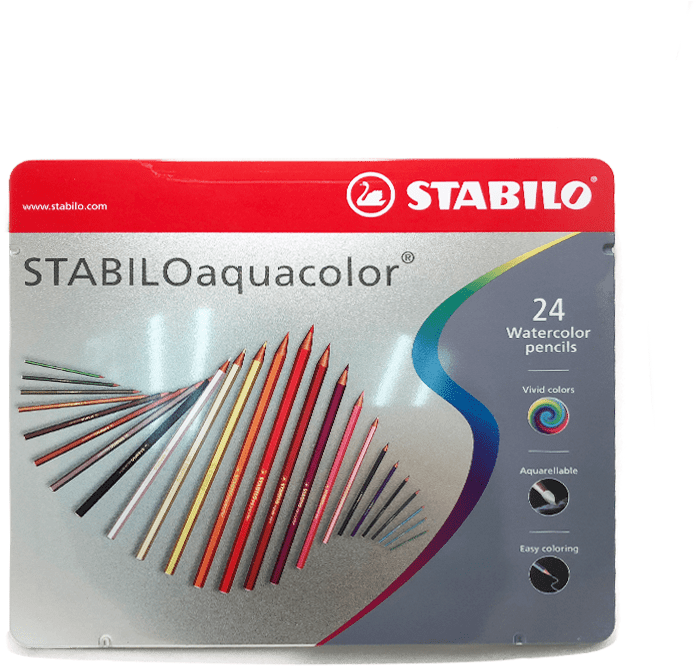 Stabilo Aquacolor Watercolor Pencils - Stabilo Watercolor Pencils (800x800), Png Download