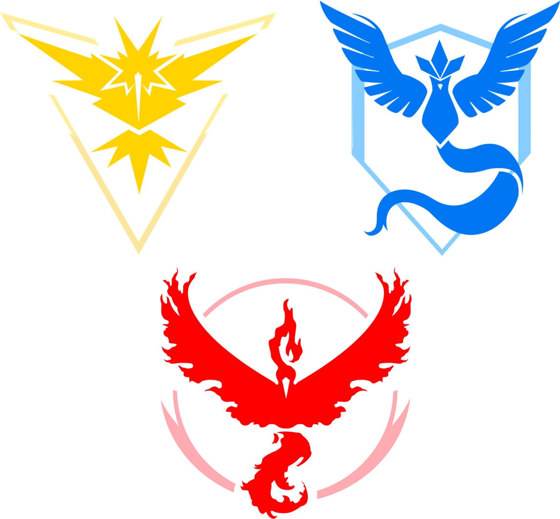 As Part Of Niantic's Extensive Pokémon Go Summer Tour - Pokemon Go Team Stickers (1146x1062), Png Download