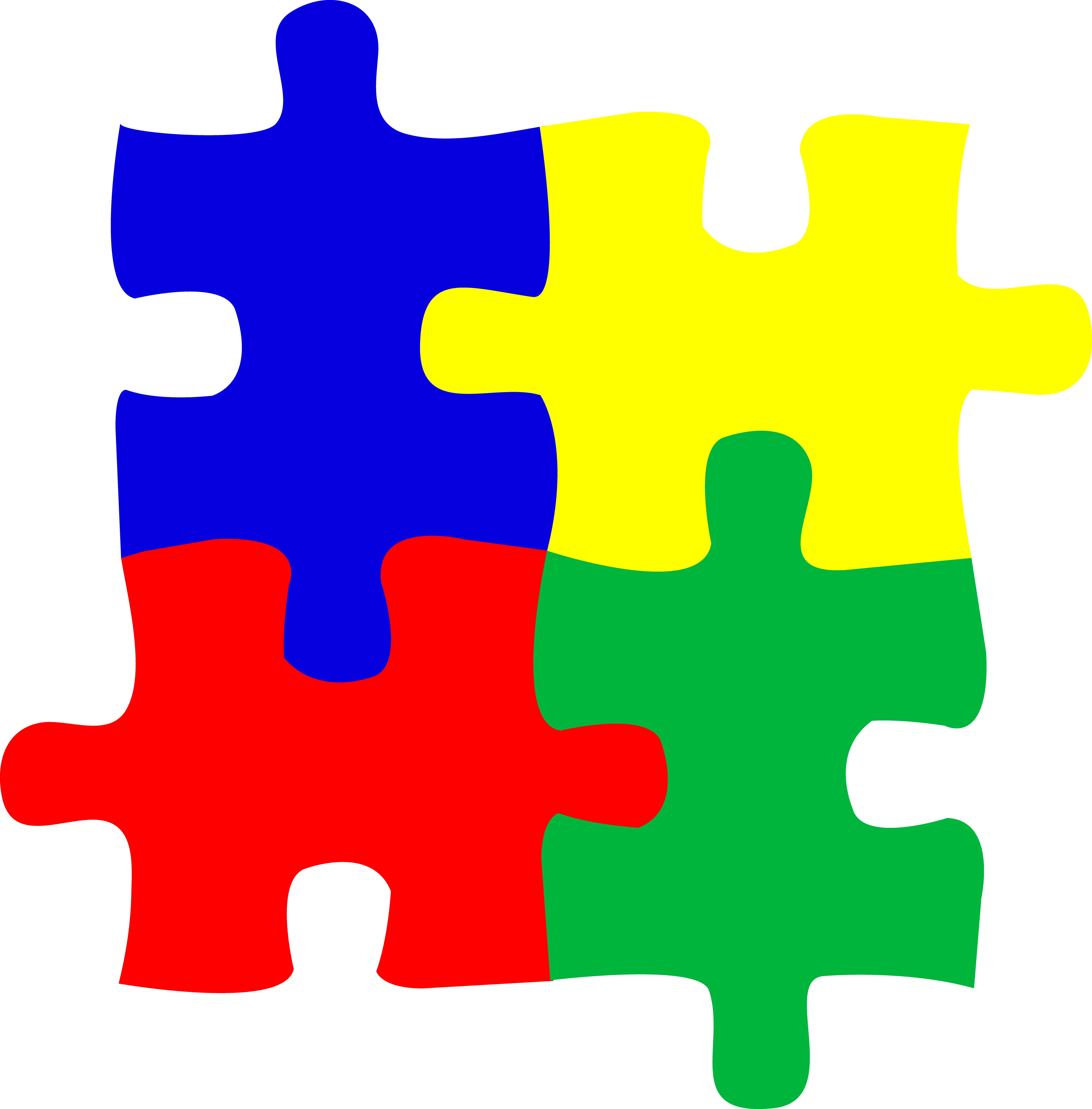 Autism Vector Puzzle Piece Picture - Autism Spectrum Disorder Symbol (5617x5703), Png Download