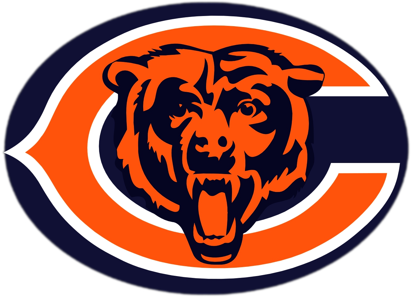 Can You Name These Nfl Teams By Their Logo - Chicago Bears Logo Transparent Background (1332x964), Png Download