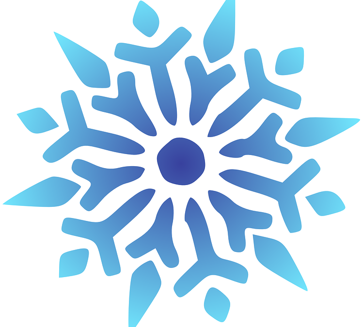 Happy Holidays - Cartoon Snowflake (640x617), Png Download
