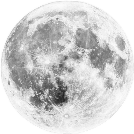 Via Tumblr - Moon Png (500x500), Png Download