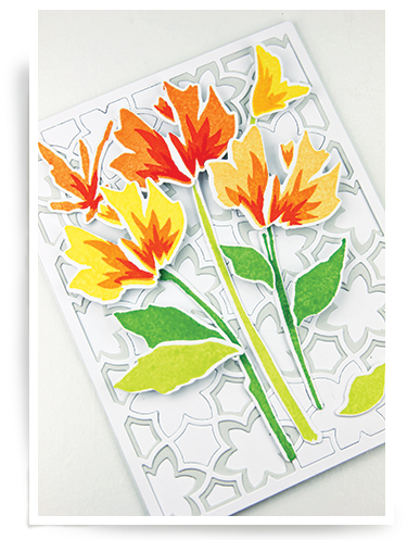Watercolor Wildflowers Clear Stamp Set - Anthurium (400x510), Png Download