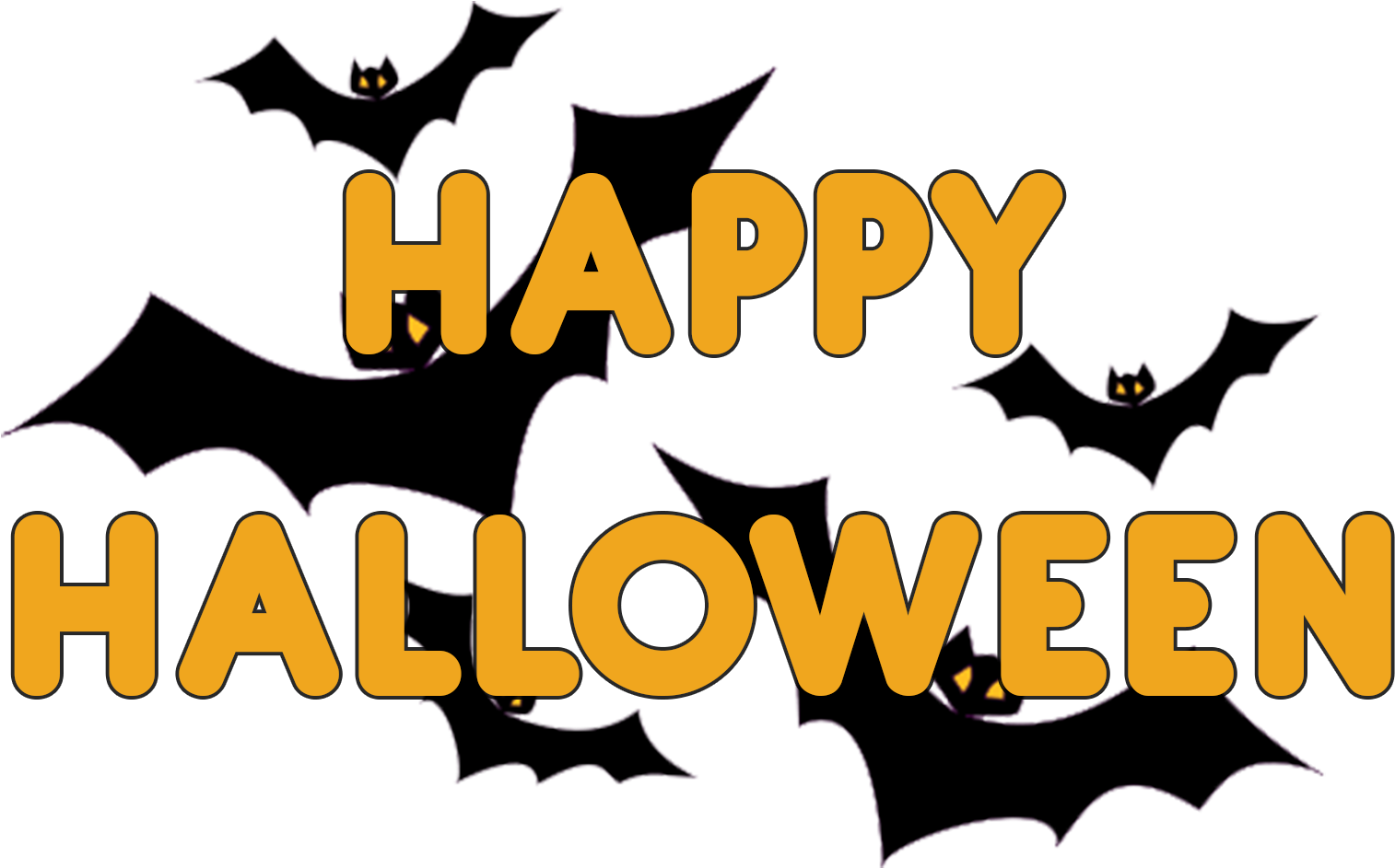 Transparent Happy Halloween Bat (1920x1200), Png Download