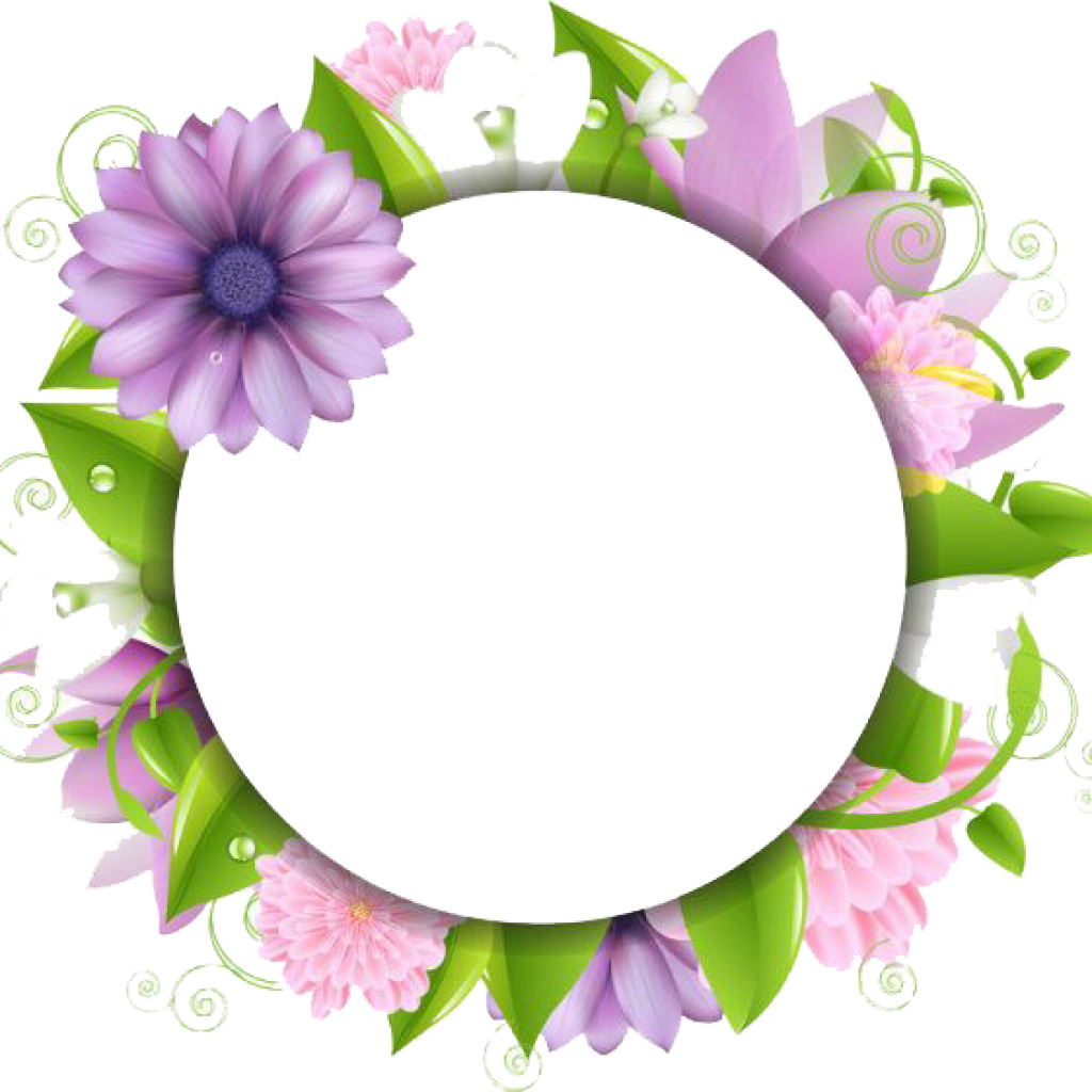Flower Border Png Download Flowers Borders Free Photo - Flower Designs For Borders (1024x1024), Png Download