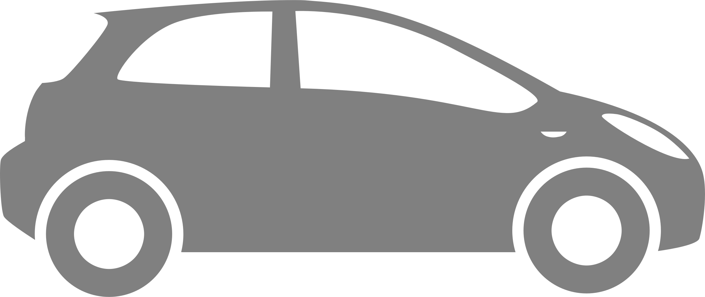 Finest Interesting Decoration Car Clipart Gray With (2400x1014), Png Download