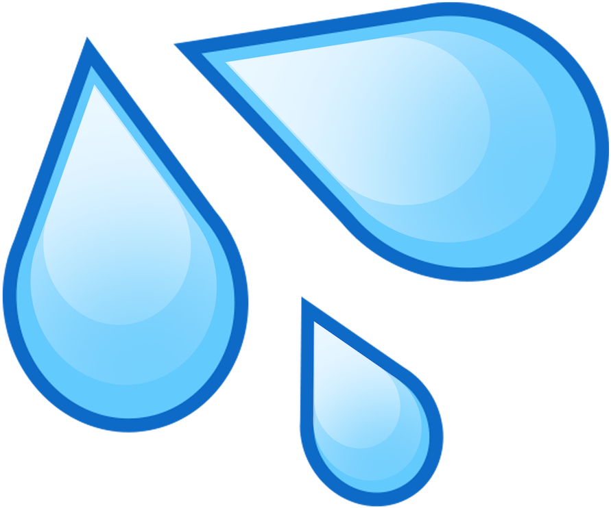 Water Drop Emoji (900x900), Png Download