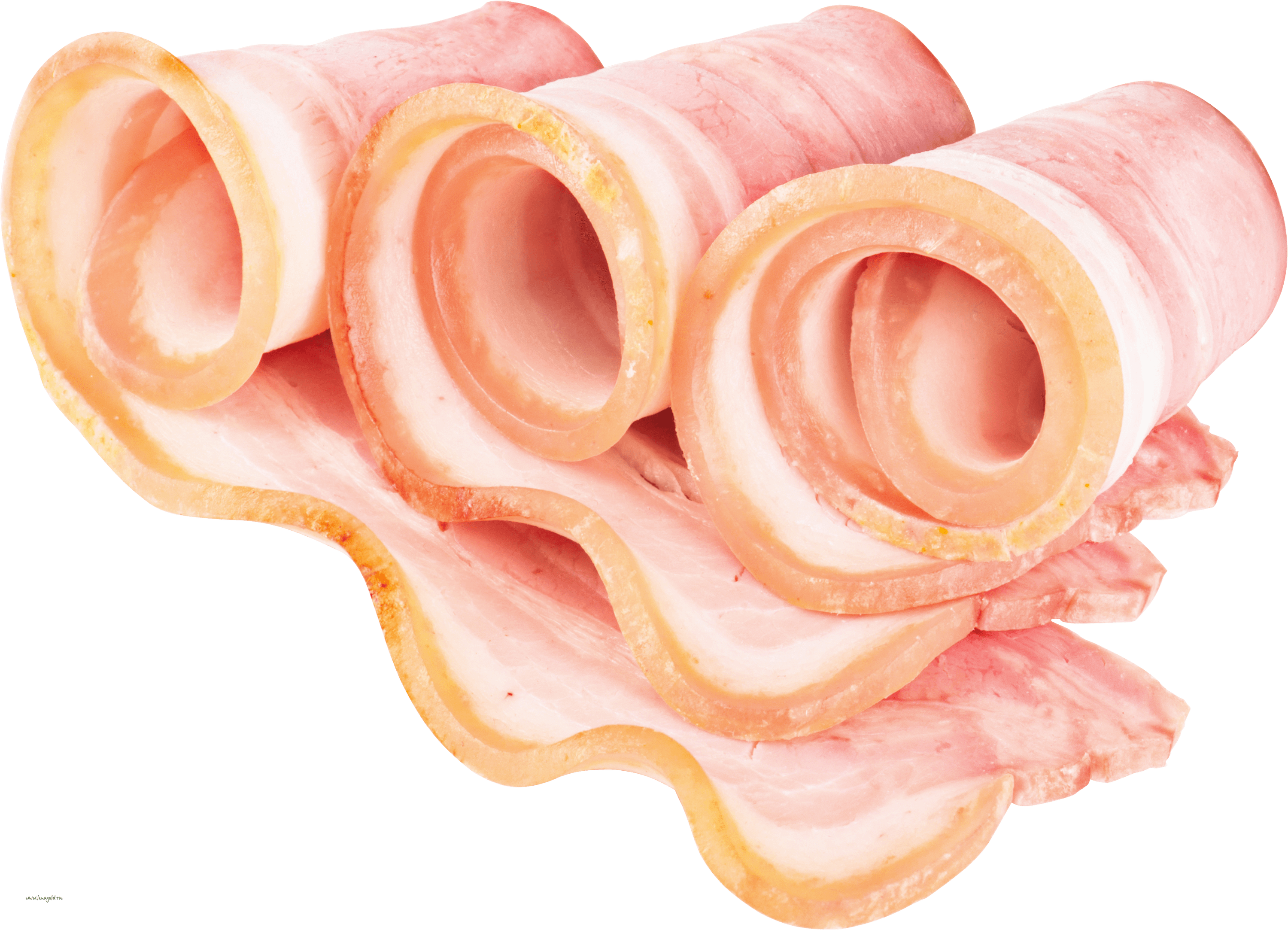 Bacon Slices Three Transparent Png (3000x2166), Png Download