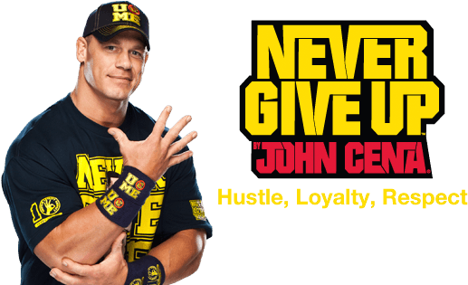 Download Photo - John Cena With Never Give Up PNG Image with No Background  