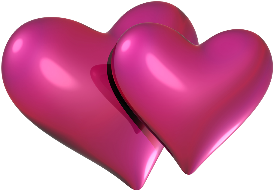 Valentine Pink Hearts Png Clipartu200b Gallery Yopriceville - Red And Pink Hearts (935x663), Png Download