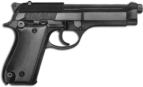 Png Image Hand Gun - Pistol (626x390), Png Download