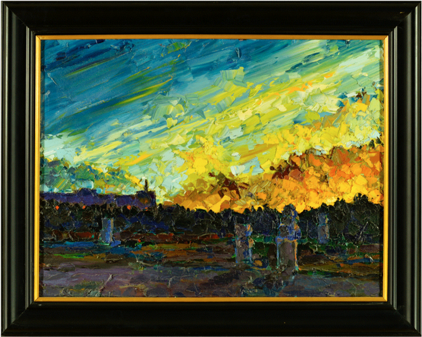 Landscape Sunset Over Dorsay (1000x668), Png Download