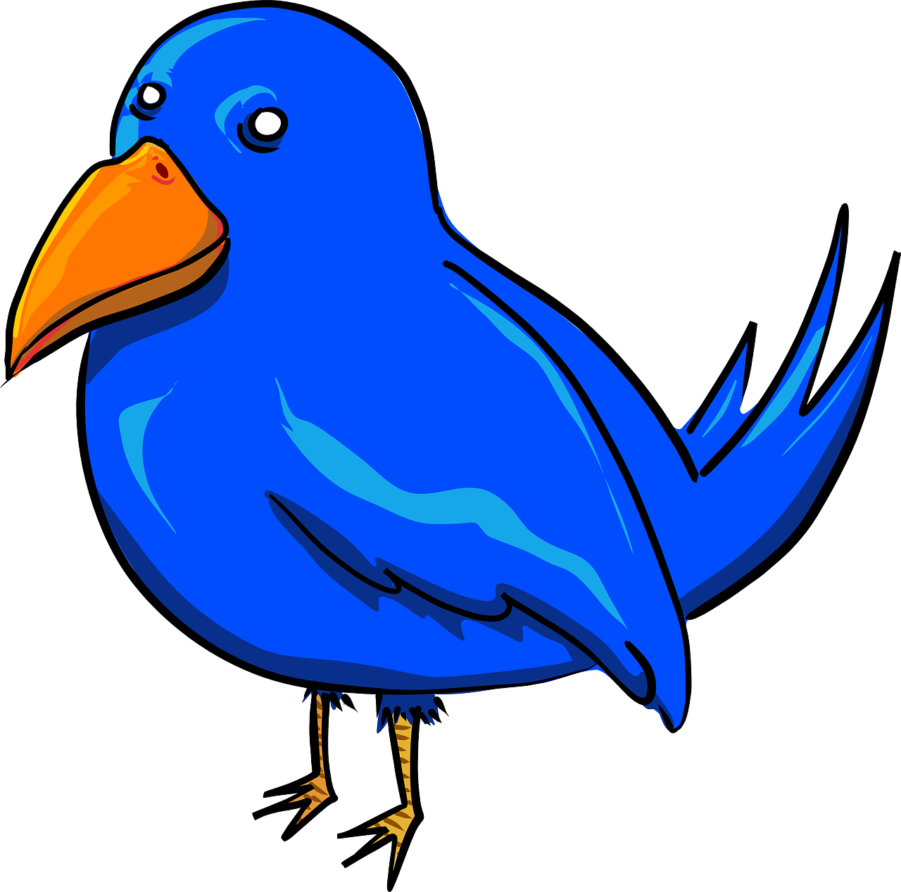 Clipart Library File Tag Panda Free Images - Animated Pictures Of Bird (900x892), Png Download