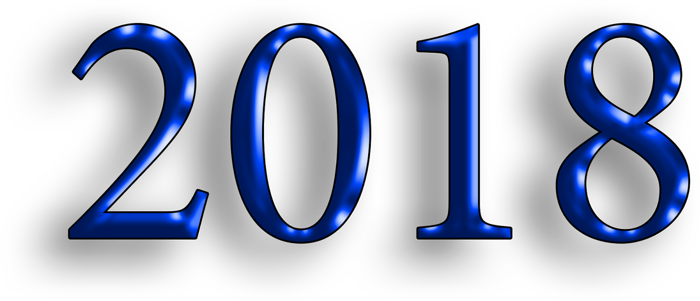 Happy New Year 2018 3d Image Hindi Support - New Year 2018 Background Hd (640x366), Png Download