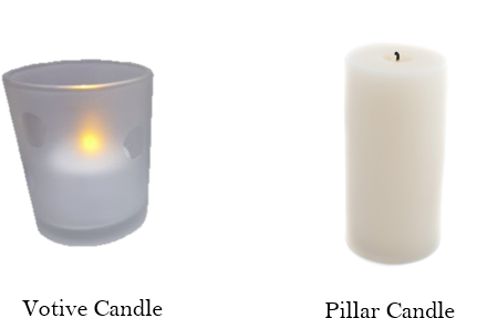 Pillar Candle - Open Flame Candles (497x306), Png Download