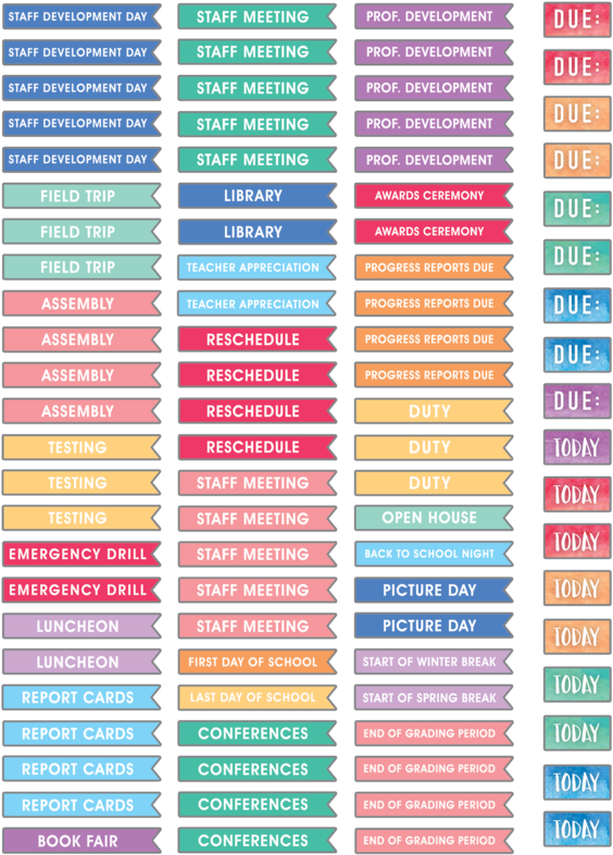 Watercolor Lesson Plan And Record Book Alternate Image - Plaid Lesson Planner, Size: Large (900x900), Png Download