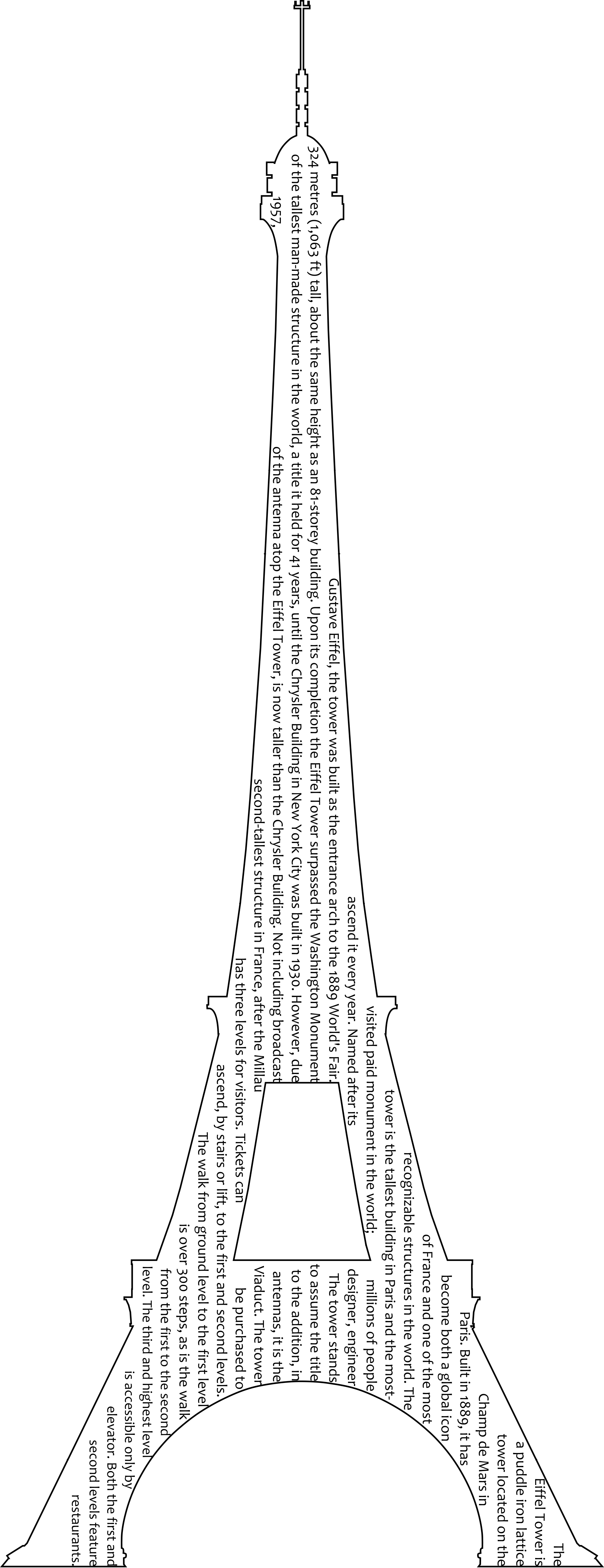Eiffel Tower In Winter - Transmission Tower (2000x5193), Png Download