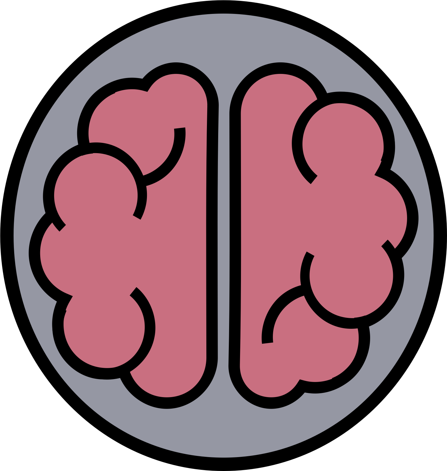 Logo Clipart Brain Frames Illustrations Hd Images Photo - Circle (1512x1593), Png Download