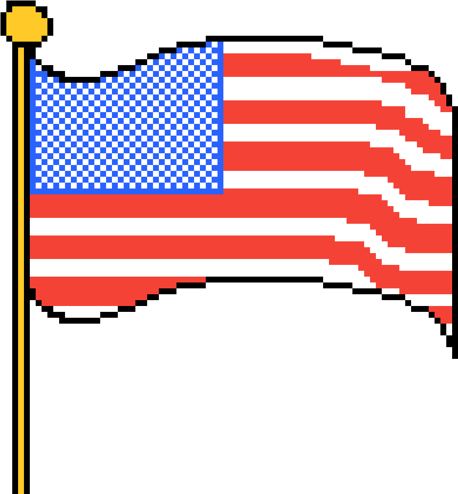 Pixilart American Flag Mcleod Png 5sos Logo American - Drawing (1200x1200), Png Download