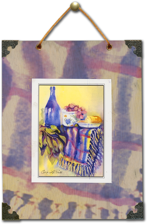 Watercolor Wood Wall Art - Watercolor Painting (532x772), Png Download