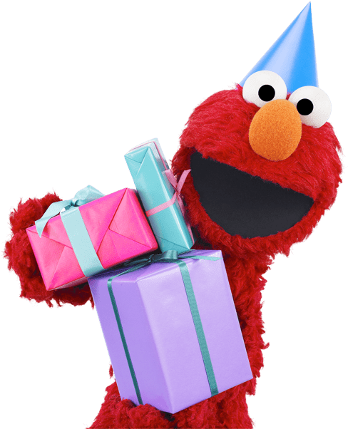 Download - Elmo's Birthday (523x630), Png Download