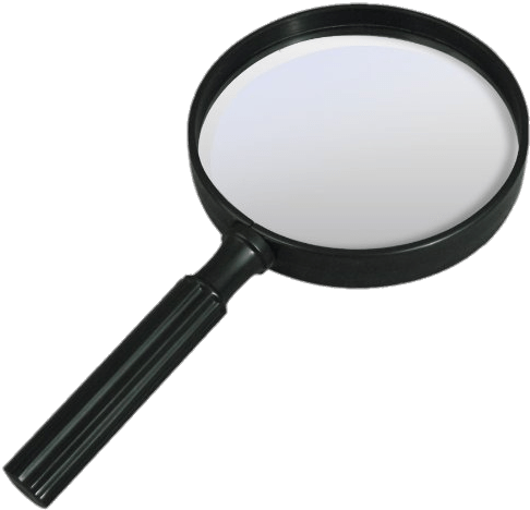 Black Magnifying Glass - Magnifying Glasses (500x481), Png Download