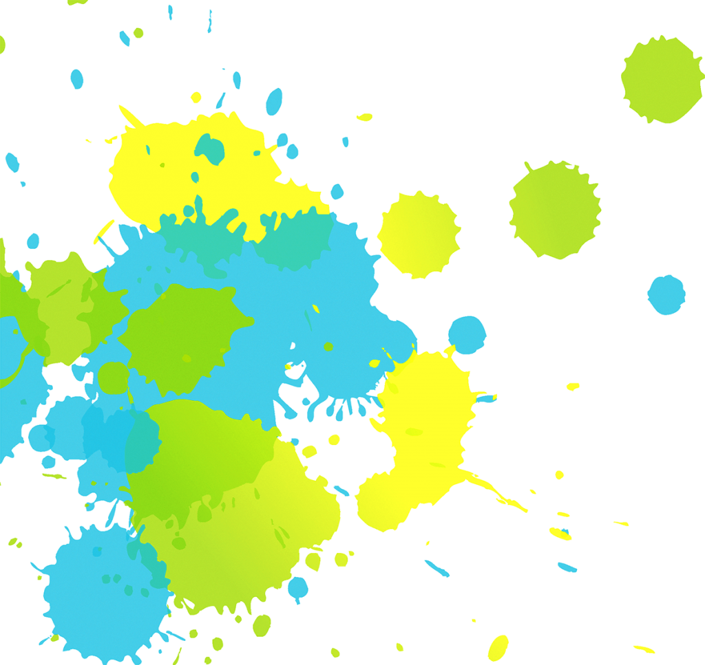 Watercolor Splash Png Img - Yellow Blue Paint Splash Png (1024x967), Png Download