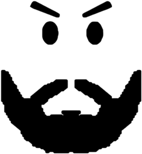 Daring Beard - Face Roblox Png Cool (420x420), Png Download