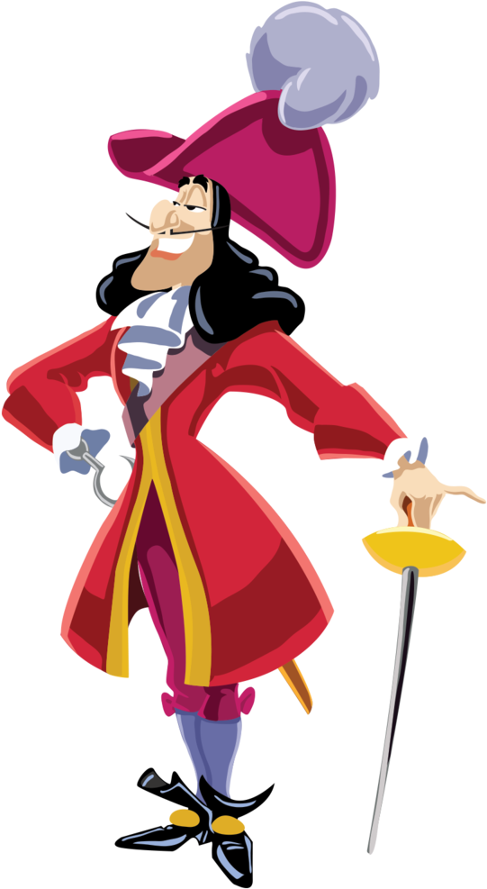 Disney Captain Hook Png (1000x1000), Png Download