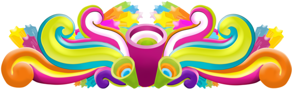Vector Swirl Png Clipart - Colorful Swirls Vector Png (900x689), Png Download