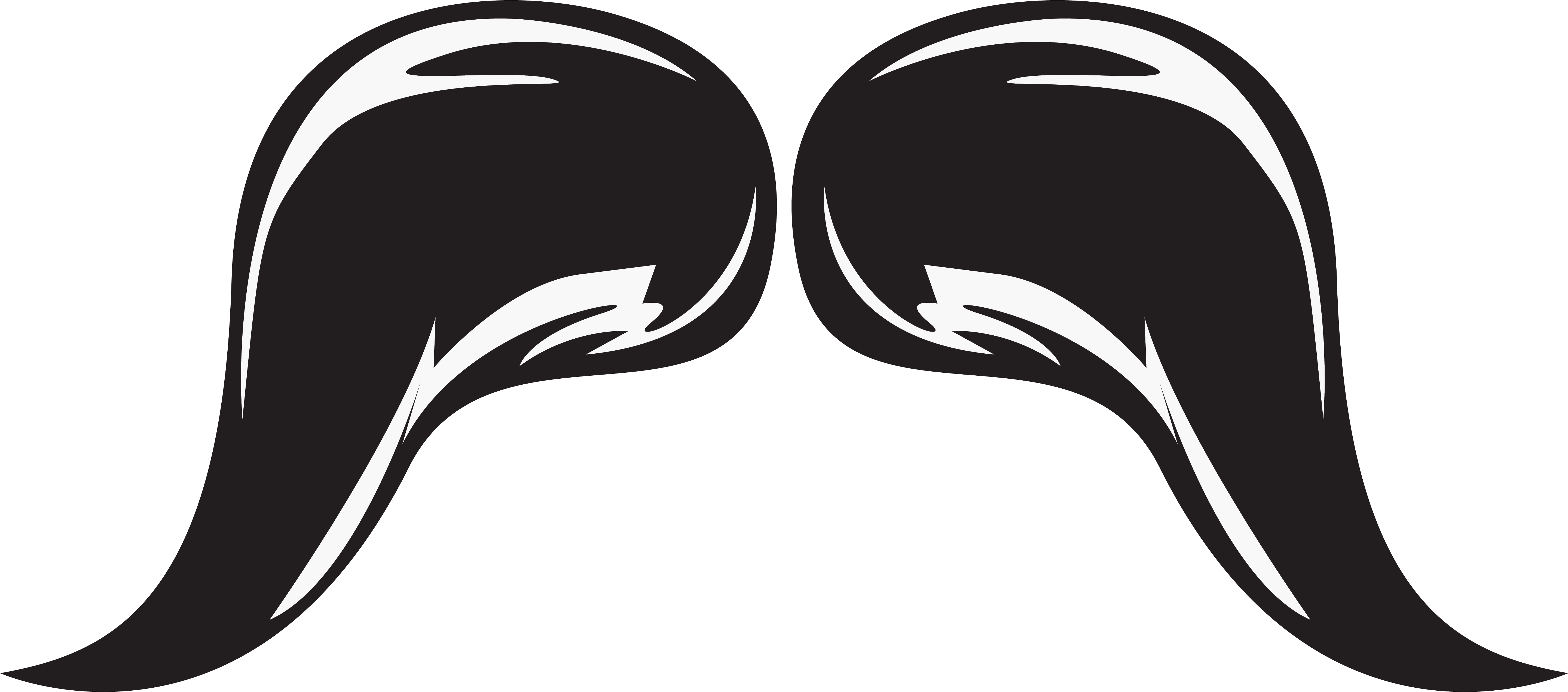 Moustache Gif Png (5908x2679), Png Download