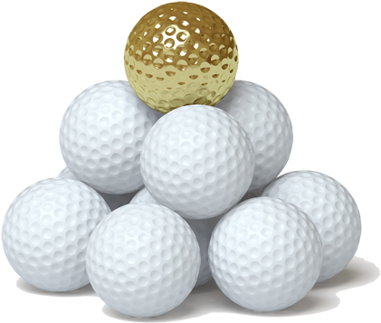 Golf Ball Png Image Transparent - Golf Club And Ball Png (500x400), Png Download