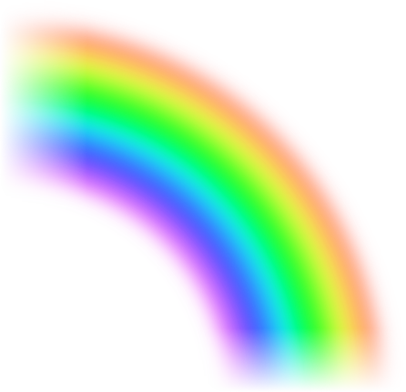 Rainbow Light Beam Png (446x431), Png Download