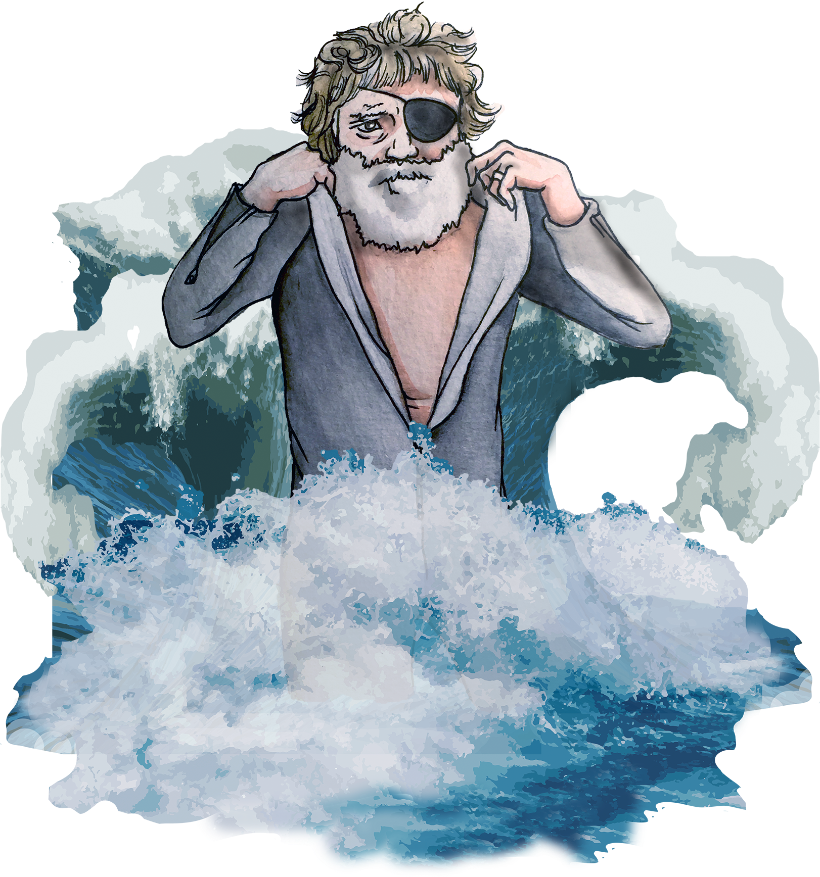 Pilot Drawing Watercolor - Illustration (1621x2000), Png Download