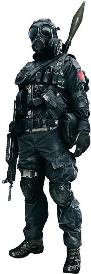 Bf4 Soldier Png - Gas Mask Soldier Png (894x894), Png Download